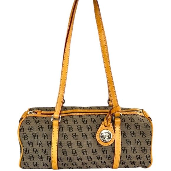 Vintage Dooney & Bourke Signature DB Shoulder Bag - Picture 2 of 10